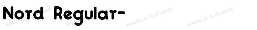 Nord Regular字体转换
